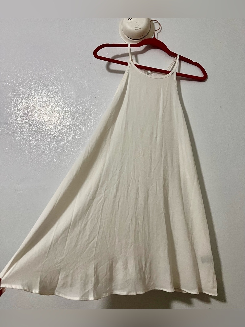 🤍 Ivory/Cream Sheer Flowy Mini Dress - SHEIN